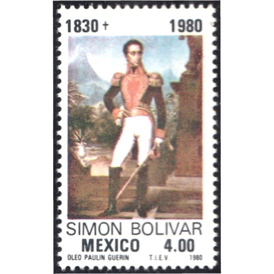 México 918 1980 Simón Bolívar MNH México 918 1980 Simón Bolívar MNH