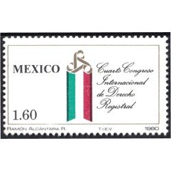 México 914 1980 Cuarto Congreso Internacional de Derecho Registral MNH México 914 1980 Cuarto Congreso Internacional de Derecho Registral MNH