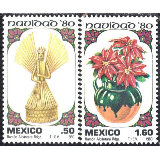 México 912/13 1980 Navidad Christmas MNH México 912/13 1980 Navidad Christmas MNH