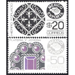 México 904/05 1980 México exporta Hierro Platería y Joyería MNH México 904/05 1980 México exporta Hierro Platería y Joyería MNH