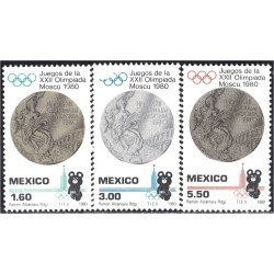 México 898/00 1980 Juegos Olímpicos Moscú MNH México 898/00 1980 Juegos Olímpicos Moscú MNH
