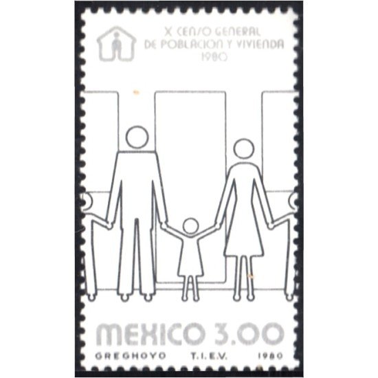 México 893 1980 X Censo de población general y vivienda MNH México 893 1980 X Censo de población general y vivienda MNH