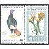 México 891/92 1980 Pavo del monte flor flower MNH