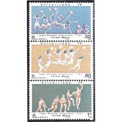 México 876/78 1979 FISU Juegos mundiales universitarios MNH México 876/78 1979 FISU Juegos mundiales universitarios MNH
