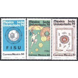 México 870/72 1979 FISU México sede de universiada 79 MNH México 870/72 1979 FISU México sede de universiada 79 MNH