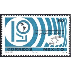 México 859 1978 Instituto panamericano de Geografía e Historia MNH México 859 1978 Instituto panamericano de Geografía e Historia MNH