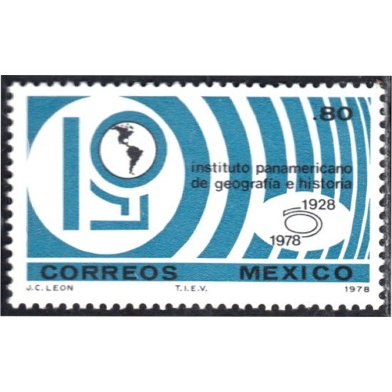 México 859 1978 Instituto panamericano de Geografía e Historia MNH México 859 1978 Instituto panamericano de Geografía e Historia MNH