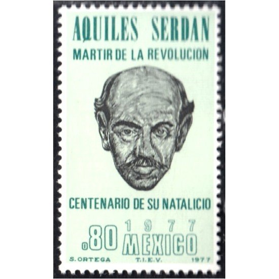 México 840 1977 Aquiles Serdán Martír MNH México 840 1977 Aquiles Serdán Martír MNH