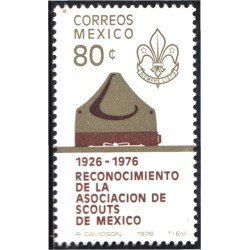 México 829 1976 50 Años de la Asociación de Scouts MNH México 829 1976 50 Años de la Asociación de Scouts MNH