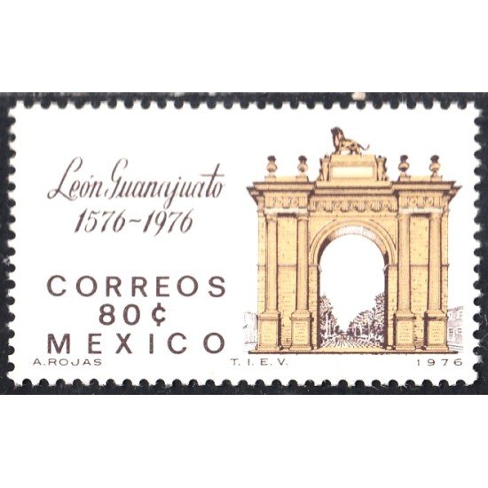 México 827 1976 4 Aniversario de la Villa de León MNH México 827 1976 4 Aniversario de la Villa de León MNH