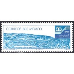 México 826 1976 50 Aniversario de la comisión de riego presa MNH México 826 1976 50 Aniversario de la comisión de riego presa MNH