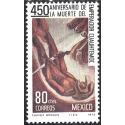 México 825 1975 450 Aniversario de la muerte del emperador Cuauhtemoc MNH México 825 1975 450 Aniversario de la muerte del emperador Cuauhtemoc MNH