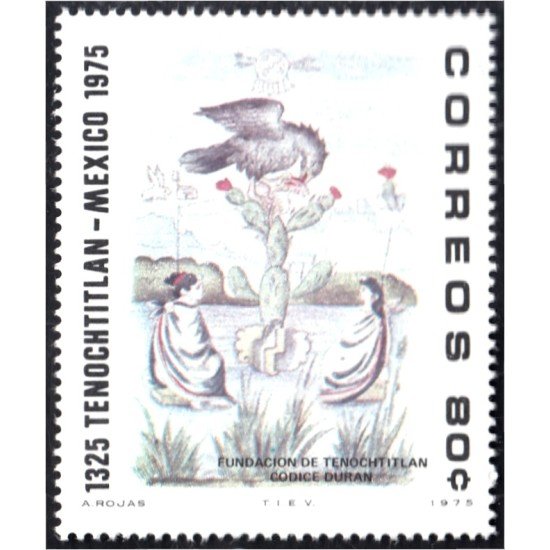 México 820 1975 Fundación de Tenochtitlan MNH México 820 1975 Fundación de Tenochtitlan MNH