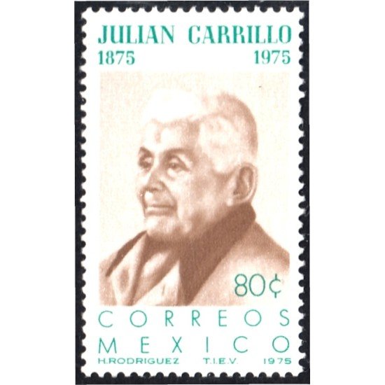 México 817 1975 Julián Carrillo MNH México 817 1975 Julián Carrillo MNH
