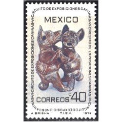 México 802 1974 VI Circuito de Exposiciones Canina MNH México 802 1974 VI Circuito de Exposiciones Canina MNH