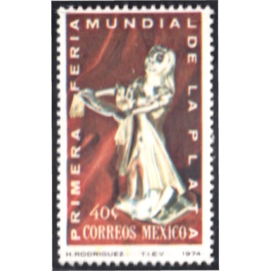 México 800 1974 Primera Feria Mundial de La Plata MNH México 800 1974 Primera Feria Mundial de La Plata MNH