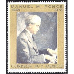 México 799 1974 Manuel M. Ponce MNH México 799 1974 Manuel M. Ponce MNH