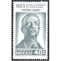 México 795 1973 Antonio Narro MNH México 795 1973 Antonio Narro MNH