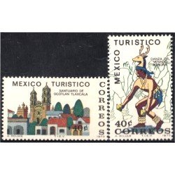 México 791/92 1973 Santuario de Ocotlán Danza del venado MNH México 791/92 1973 Santuario de Ocotlán Danza del venado MNH