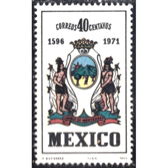 México 777 1971 375º Aniversario de la fundación de la Villa de Monterrey MNH