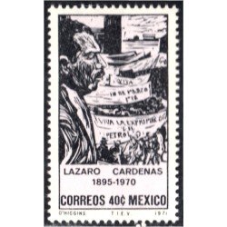 México 775 1971 Lázaro Cárdenas MNH México 775 1971 Lázaro Cárdenas MNH
