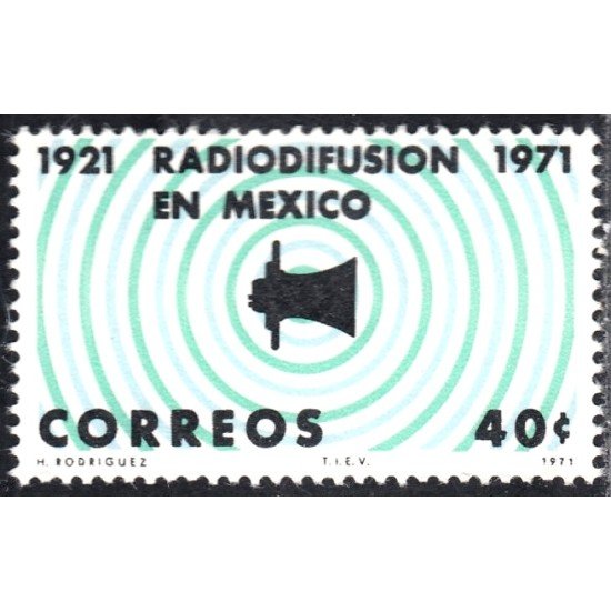 México 774 1971 Radiodifusión en México MNH