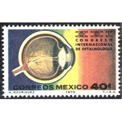 México 766 1970 XXI Congreso Internacional de Oftalmología MNH México 766 1970 XXI Congreso Internacional de Oftalmología MNH