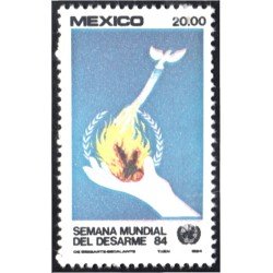 México 1061 1984 Semana Mundial del desarme NH México 1061 1984 Semana Mundial del desarme NH