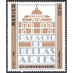 México 1058 1984 Palacio de Bellas Artes MNH México 1058 1984 Palacio de Bellas Artes MNH