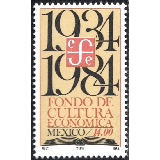 México 1054 1984 Fondo de Cultura Económico MNH México 1054 1984 Fondo de Cultura Económico MNH