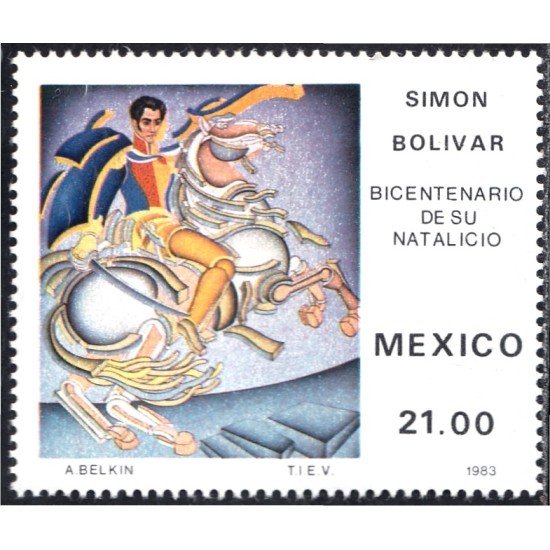 México 1017 1983 Simón Bolívar MNH México 1017 1983 Simón Bolívar MNH