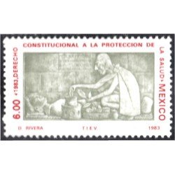 México 1008 1983 Derecho Constitucional a la Protección de la Salud MNH México 1008 1983 Derecho Constitucional a la Protección de la Salud MNH
