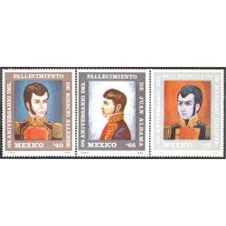 México 1157/59 1986 Ignacio Allende MNH México 1157/59 1986 Ignacio Allende MNH