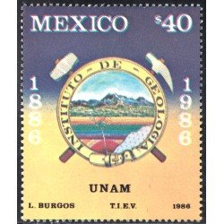 México 1151 1986 Instituto de Geología MNH México 1151 1986 Instituto de Geología MNH