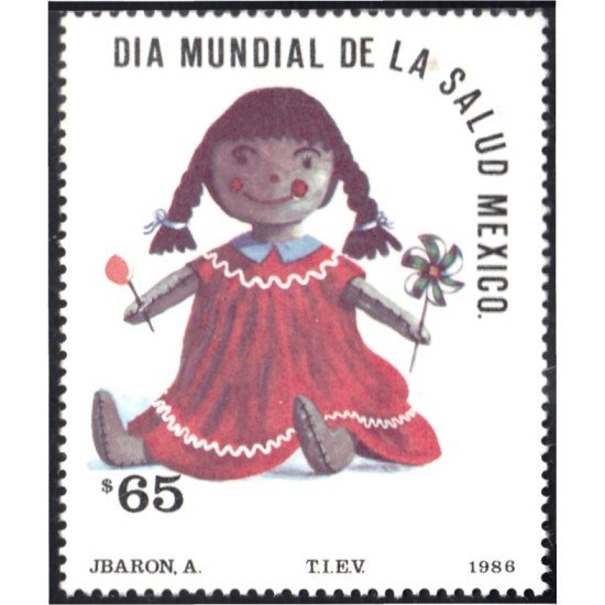 México 1149 1986 Día Mundial de la Salud MNH México 1149 1986 Día Mundial de la Salud MNH