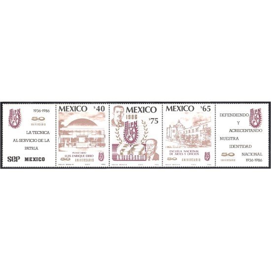 México 1144/46 1986 Planetario Luis E. Erro y Escuela Nacional de Artes y Oficios MNH México 1144/46 1986 Planetario Luis E. Erro y Escuela Nacional de Artes y Oficios MNH