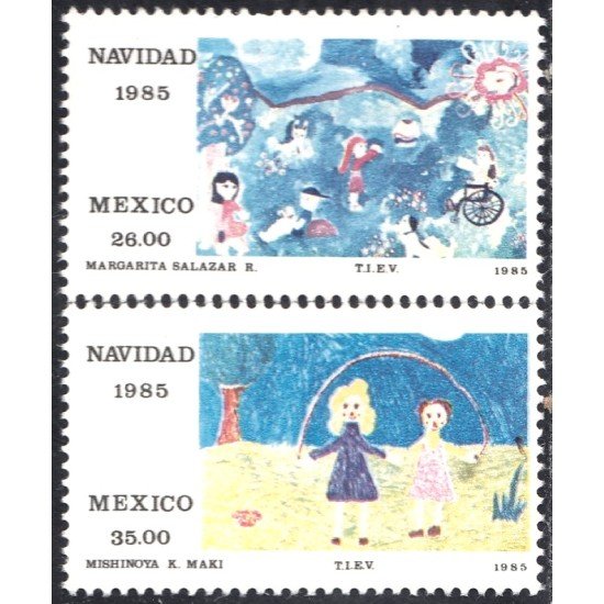 México 1127/28 1985 Navidad Christmas MNH México 1127/28 1985 Navidad Christmas MNH