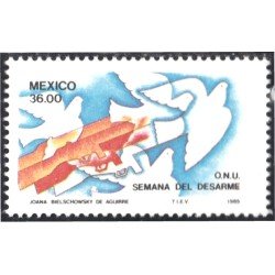 México 1125 1985 ONU Semana del desarme Paloma MNH México 1125 1985 ONU Semana del desarme Paloma MNH