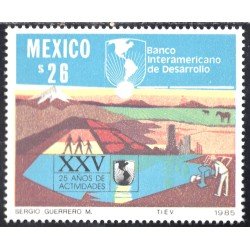 México 1124 1985 Banco Interamericano de desarrollo MNH México 1124 1985 Banco Interamericano de desarrollo MNH