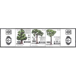 México 1106/08 1985 IX Congreso forestal mundial árboles MNH México 1106/08 1985 IX Congreso forestal mundial árboles MNH