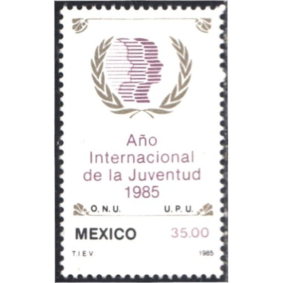 México 1096 1985 Año Internacional de la Juventud MNH México 1096 1985 Año Internacional de la Juventud MNH