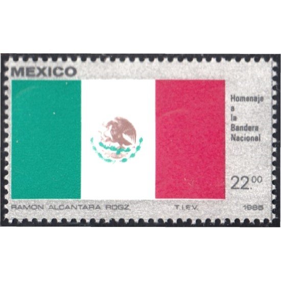 México 1094 1985 Homenaje a la Bandera Nacional MNH México 1094 1985 Homenaje a la Bandera Nacional MNH