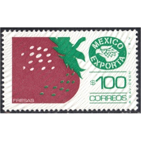México 1089 1981/84 México exporta Fresas MNH México 1089 1981/84 México exporta Fresas MNH