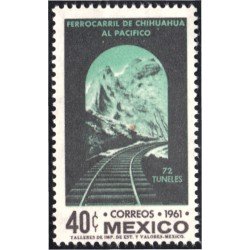 México 678 1961 Ferrocarril de Chihuahua al Pacífico MH México 678 1961 Ferrocarril de Chihuahua al Pacífico MH