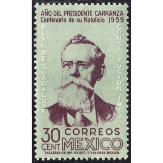 México 667 1960 General Venustiano Carranza MH México 667 1960 General Venustiano Carranza MH