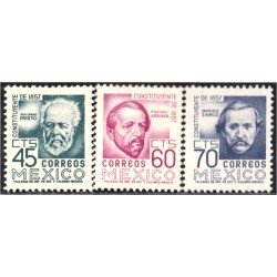 México 658/60 1956 Guillermo Prieto Francisco Zarco MH México 658/60 1956 Guillermo Prieto Francisco Zarco MH