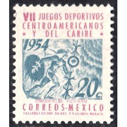 México 645 1954 VII Juegos Deportivos y Centroamericanos del Caribe MH México 645 1954 VII Juegos Deportivos y Centroamericanos del Caribe MH