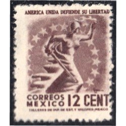 México 585 1944-46 América unida defiende La Libertad MH México 585 1944-46 América unida defiende La Libertad MH