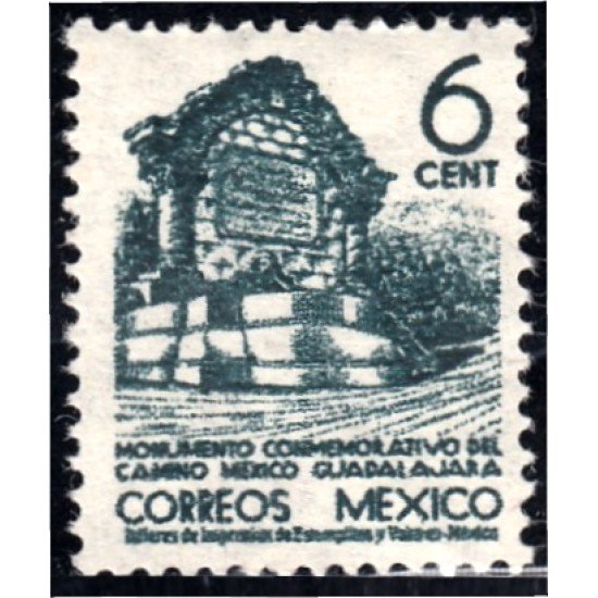 México 584a 1944-46 Monumento Conmemorativo del camino México - Guadalajara MH México 584a 1944-46 Monumento Conmemorativo del camino México - Guadalajara MH
