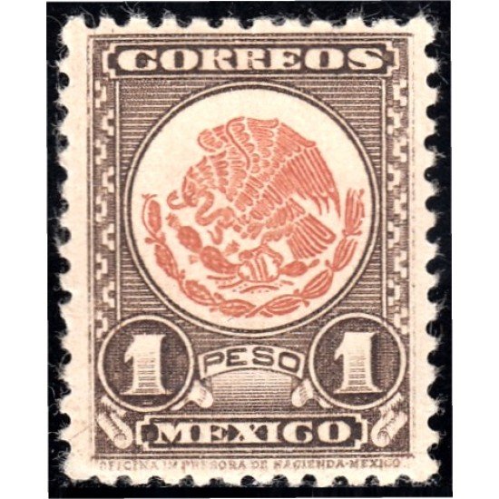 México 583 1944/50 Escudo Nacional Shield MH México 583 1944/50 Escudo Nacional Shield MH